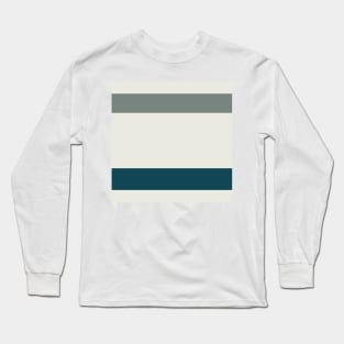 A super combination of Dark Teal, Light Grey, Neon Tangerine and Trolley Grey stripes. Long Sleeve T-Shirt